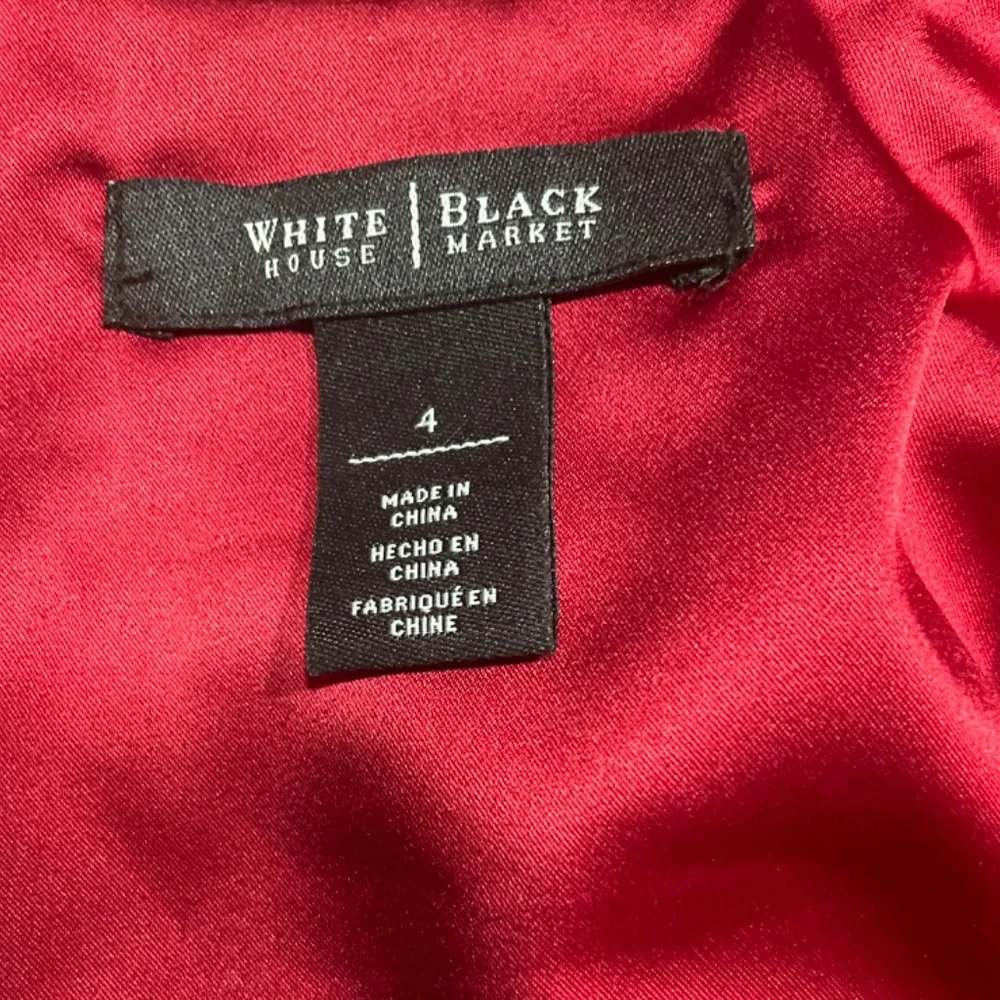 WHITE HOUSE BLACK MARKET CRIMSON RIBBON SLEEVELESS BLOUSE - Picture 10 of 12